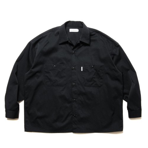 他の写真1: COOTIE PRODUCTIONS/Nylon Chino Cloth L/S Work Shirt（Black）［ナイロンチノクロスワークシャツ-24秋冬］