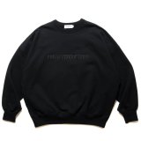 COOTIE PRODUCTIONS/Open End Yarn Sweat Crew（Embroidery）（Black）［スウェットクルー-24秋冬］