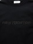 画像2: COOTIE PRODUCTIONS/Open End Yarn Sweat Crew（Embroidery）（Black）［スウェットクルー-24秋冬］ (2)