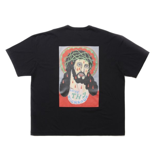 画像1: COOTIE PRODUCTIONS/Print S/S Tee（LOVE THY NEIGHBOUR）（Black）［プリントT-24秋冬］