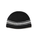 COOTIE PRODUCTIONS/Crochet Cuffless Beanie（Black Line）［カフレスビーニー-24秋冬］