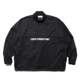 COOTIE PRODUCTIONS/Memory Polyester Twill Half Zip Top（Black）［ハーフジップトップ-24秋冬］