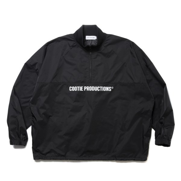 画像1: COOTIE PRODUCTIONS/Memory Polyester Twill Half Zip Top（Black）［ハーフジップトップ-24秋冬］