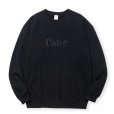 画像1: CALEE/EMBROIDERY CALEE LOGO CREW NECK SW（BLACK）［クルーネックスウェット-24秋冬］ (1)