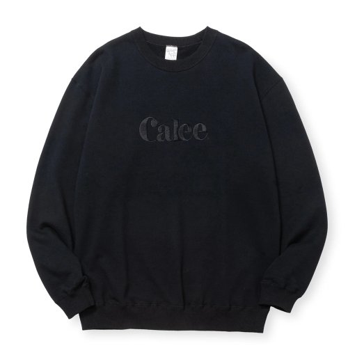 他の写真1: CALEE/EMBROIDERY CALEE LOGO CREW NECK SW（BLACK）［クルーネックスウェット-24秋冬］