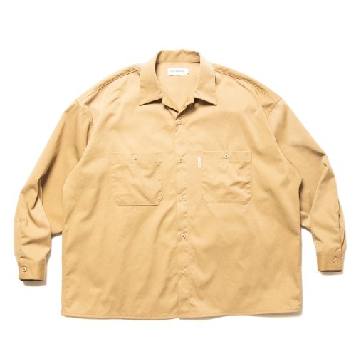 他の写真1: COOTIE PRODUCTIONS/Nylon Chino Cloth L/S Work Shirt（Beige）［ナイロンチノクロスワークシャツ-24秋冬］