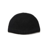 COOTIE PRODUCTIONS/Crochet Cuffless Beanie（Black）［カフレスビーニー-24秋冬］