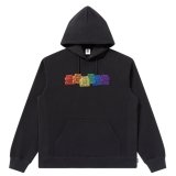 BlackEyePatch/RAINBOW OG LABELS HOODIE（BLACK）