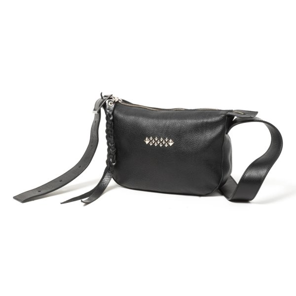 画像1: CALEE/STUDS LEATHER SHOULDER BAG ＜REGULAR＞（BLACK）［スタッズレザーショルダーバッグ"レギュラー"-24秋冬］