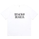 WACKO MARIA/WASHED HEAVY WEIGHT T-SHIRT（WHITE）［プリントT-24秋冬］