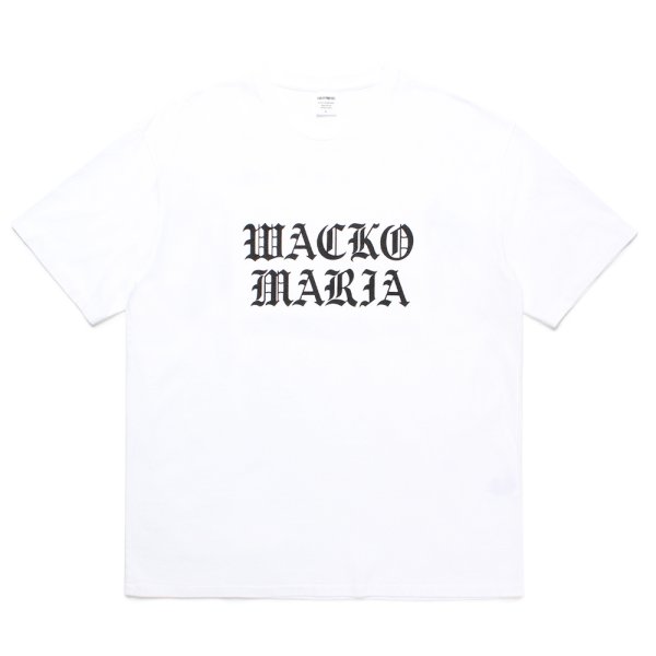 画像1: WACKO MARIA/WASHED HEAVY WEIGHT T-SHIRT（WHITE）［プリントT-24秋冬］