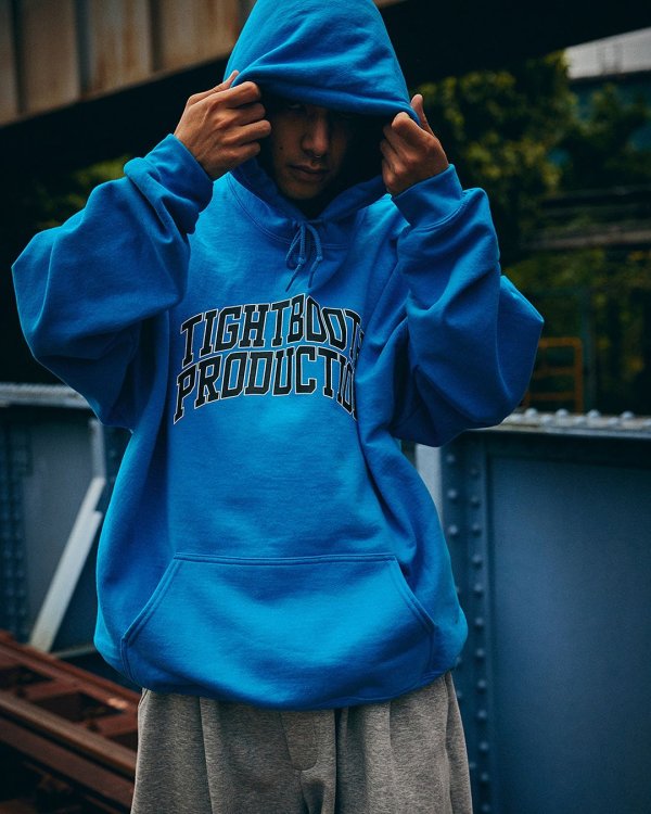 画像5: TIGHTBOOTH/COLLEGE HOODED SWEAT SHIRT（Ash）［プルオーバーパーカー-24秋冬］