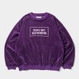 画像1: TIGHTBOOTH/PEOPLE HATE SKATE VELOUR L/S（Purple）［ベロア長袖-24秋冬］ (1)