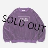 【30%OFF】TIGHTBOOTH/PEOPLE HATE SKATE VELOUR L/S（Purple）［ベロア長袖-24秋冬］