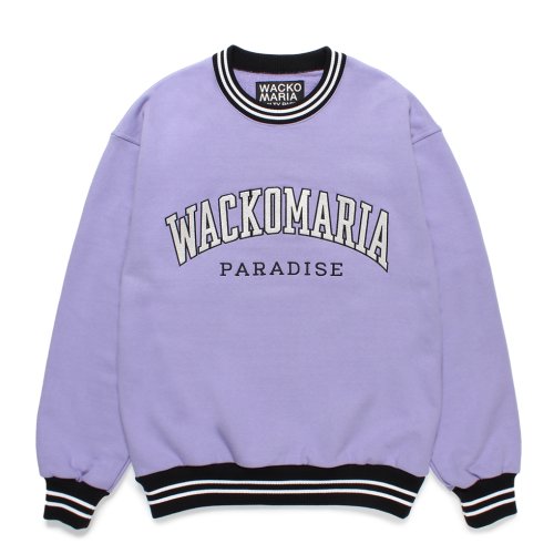 他の写真1: WACKO MARIA/HEAVY WEIGHT SWEAT SHIRT（PURPLE）［クルーネックスウェット-24秋冬］