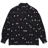 WACKO MARIA/DIAMOND HAWAIIAN SHIRT（BLACK）［ダイヤモンドハワイアンシャツ-24秋冬］