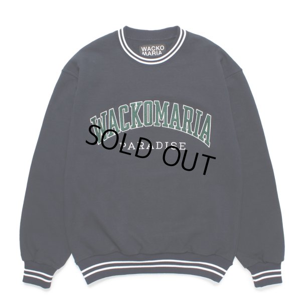 画像1: WACKO MARIA/HEAVY WEIGHT SWEAT SHIRT（NAVY）［クルーネックスウェット-24秋冬］