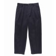 画像2: WACKO MARIA/DOUBLE PLEATED CHINO TROUSERS（NAVY）［ツータックチノトラウザース-24秋冬］ (2)