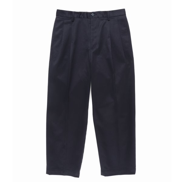 画像2: WACKO MARIA/DOUBLE PLEATED CHINO TROUSERS（NAVY）［ツータックチノトラウザース-24秋冬］