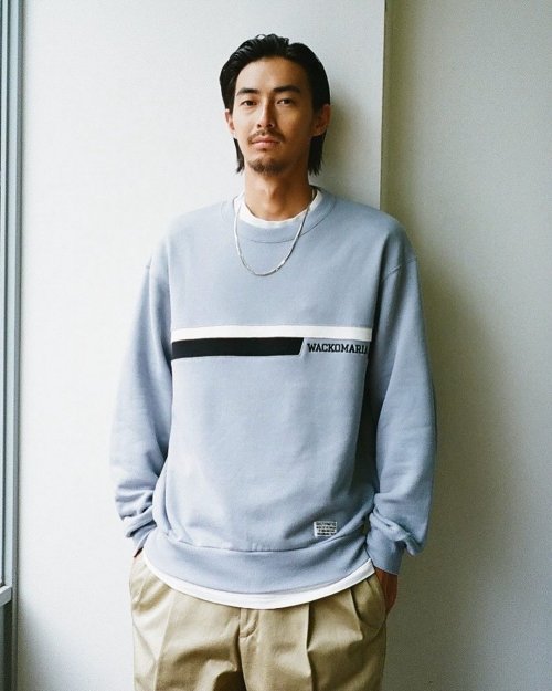 他の写真3: WACKO MARIA/MIDDLE WEIGHT SWEAT SHIRT（BLUE）［クルーネックスウェット-24秋冬］