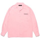 WACKO MARIA/50'S OPEN COLLAR SHIRT（PINK）［50'Sオープンカラーシャツ-24秋冬］