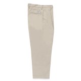 WACKO MARIA/DOUBLE PLEATED CHINO TROUSERS（LIGHT BEIGE）［ツータックチノトラウザース-24秋冬］