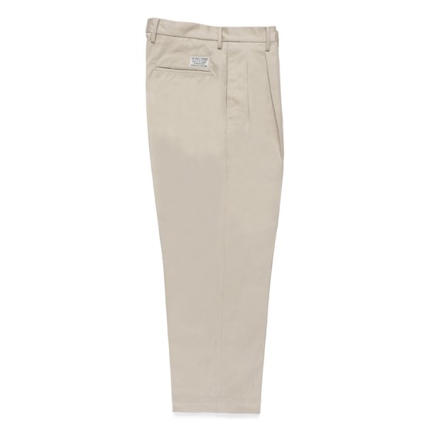 画像1: WACKO MARIA/DOUBLE PLEATED CHINO TROUSERS（LIGHT BEIGE）［ツータックチノトラウザース-24秋冬］