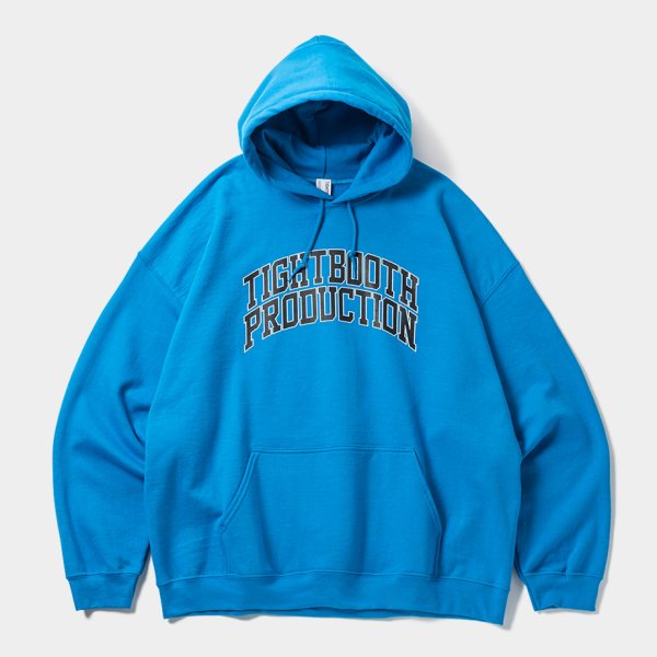 画像1: TIGHTBOOTH/COLLEGE HOODED SWEAT SHIRT（Blue）［プルオーバーパーカー-24秋冬］