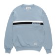 画像1: WACKO MARIA/MIDDLE WEIGHT SWEAT SHIRT（BLUE）［クルーネックスウェット-24秋冬］ (1)