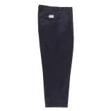 WACKO MARIA/DOUBLE PLEATED CHINO TROUSERS（NAVY）［ツータックチノトラウザース-24秋冬］