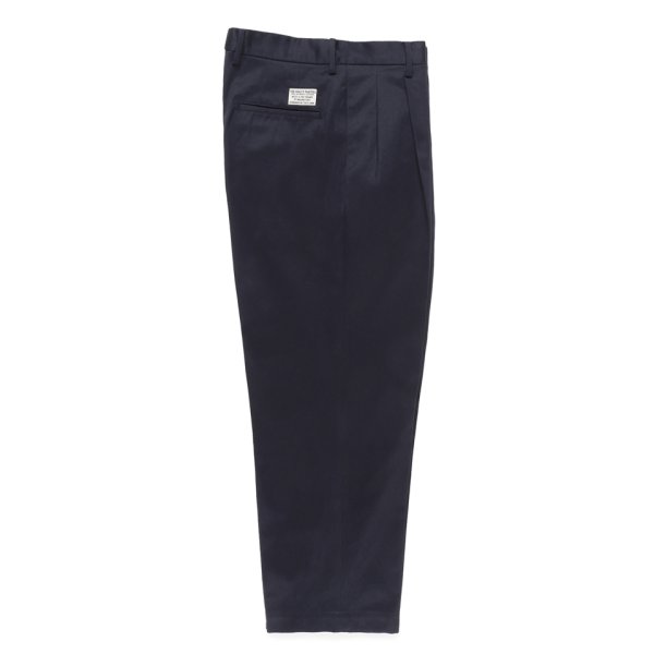 画像1: WACKO MARIA/DOUBLE PLEATED CHINO TROUSERS（NAVY）［ツータックチノトラウザース-24秋冬］