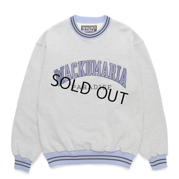 画像1: WACKO MARIA/HEAVY WEIGHT SWEAT SHIRT（GRAY）［クルーネックスウェット-24秋冬］