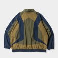 画像2: TIGHTBOOTH/RACING TRACK JACKET（Olive/Navy）［レーシングトラックJKT-24秋冬］ (2)