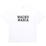 WACKO MARIA/WASHED HEAVY WEIGHT T-SHIRT（WHITE）［プリントT-24秋冬］