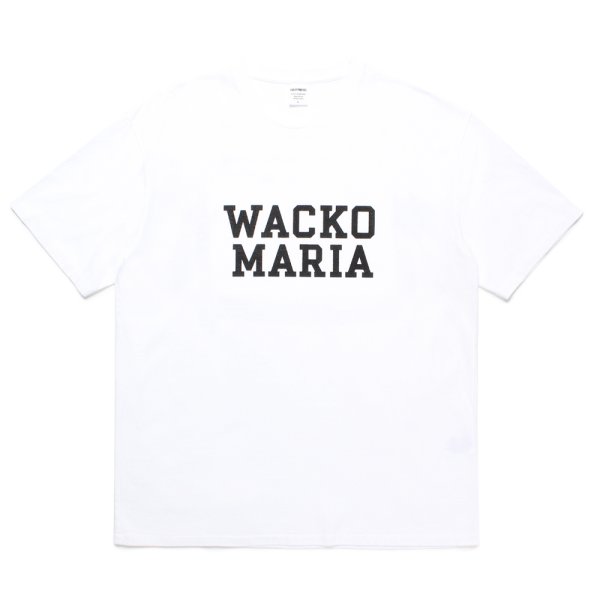 画像1: WACKO MARIA/WASHED HEAVY WEIGHT T-SHIRT（WHITE）［プリントT-24秋冬］