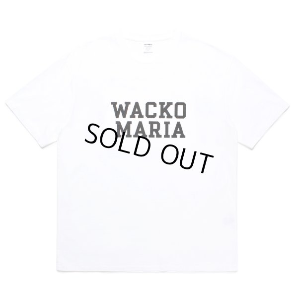 画像1: WACKO MARIA/WASHED HEAVY WEIGHT T-SHIRT（WHITE）［プリントT-24秋冬］