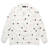 WACKO MARIA/DIAMOND HAWAIIAN SHIRT（WHITE）［ダイヤモンドハワイアンシャツ-24秋冬］