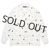 WACKO MARIA/DIAMOND HAWAIIAN SHIRT（WHITE）［ダイヤモンドハワイアンシャツ-24秋冬］