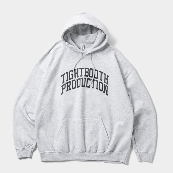 画像1: TIGHTBOOTH/COLLEGE HOODED SWEAT SHIRT（Ash）［プルオーバーパーカー-24秋冬］