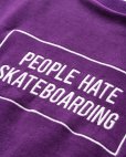 画像4: TIGHTBOOTH/PEOPLE HATE SKATE VELOUR L/S（Purple）［ベロア長袖-24秋冬］