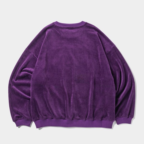 画像2: TIGHTBOOTH/PEOPLE HATE SKATE VELOUR L/S（Purple）［ベロア長袖-24秋冬］