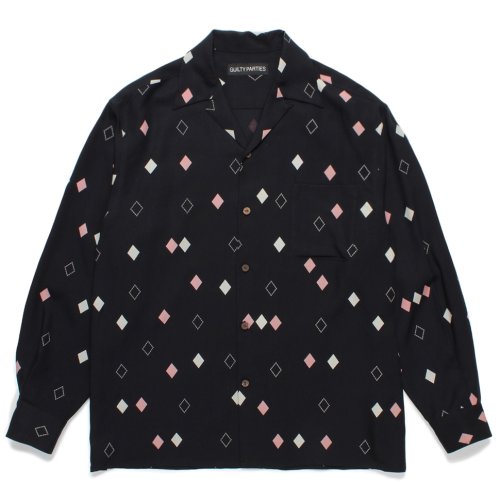 他の写真1: WACKO MARIA/DIAMOND HAWAIIAN SHIRT（BLACK）［ダイヤモンドハワイアンシャツ-24秋冬］