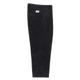 WACKO MARIA/DOUBLE PLEATED CHINO TROUSERS（BLACK）［ツータックチノトラウザース-24秋冬］