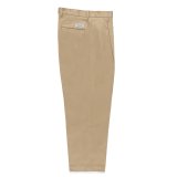 WACKO MARIA/DOUBLE PLEATED CHINO TROUSERS（BEIGE）［ツータックチノトラウザース-24秋冬］