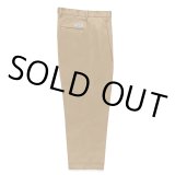 WACKO MARIA/DOUBLE PLEATED CHINO TROUSERS（BEIGE）［ツータックチノトラウザース-24秋冬］