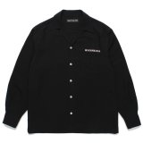 WACKO MARIA/50'S OPEN COLLAR SHIRT（BLACK）［50'Sオープンカラーシャツ-24秋冬］