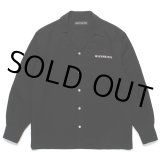 WACKO MARIA/50'S OPEN COLLAR SHIRT（BLACK）［50'Sオープンカラーシャツ-24秋冬］