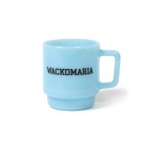 WACKO MARIA/MILK GLASS MUG（BLUE）［マグカップ-24秋冬］