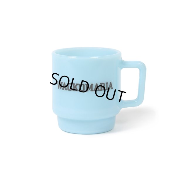 画像1: WACKO MARIA/MILK GLASS MUG（BLUE）［マグカップ-24秋冬］