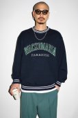 画像2: WACKO MARIA/HEAVY WEIGHT SWEAT SHIRT（NAVY）［クルーネックスウェット-24秋冬］ (2)